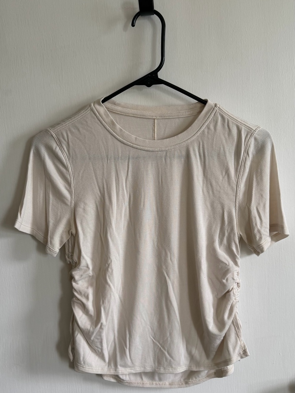 Lululemon side tie cinch ribbed tee